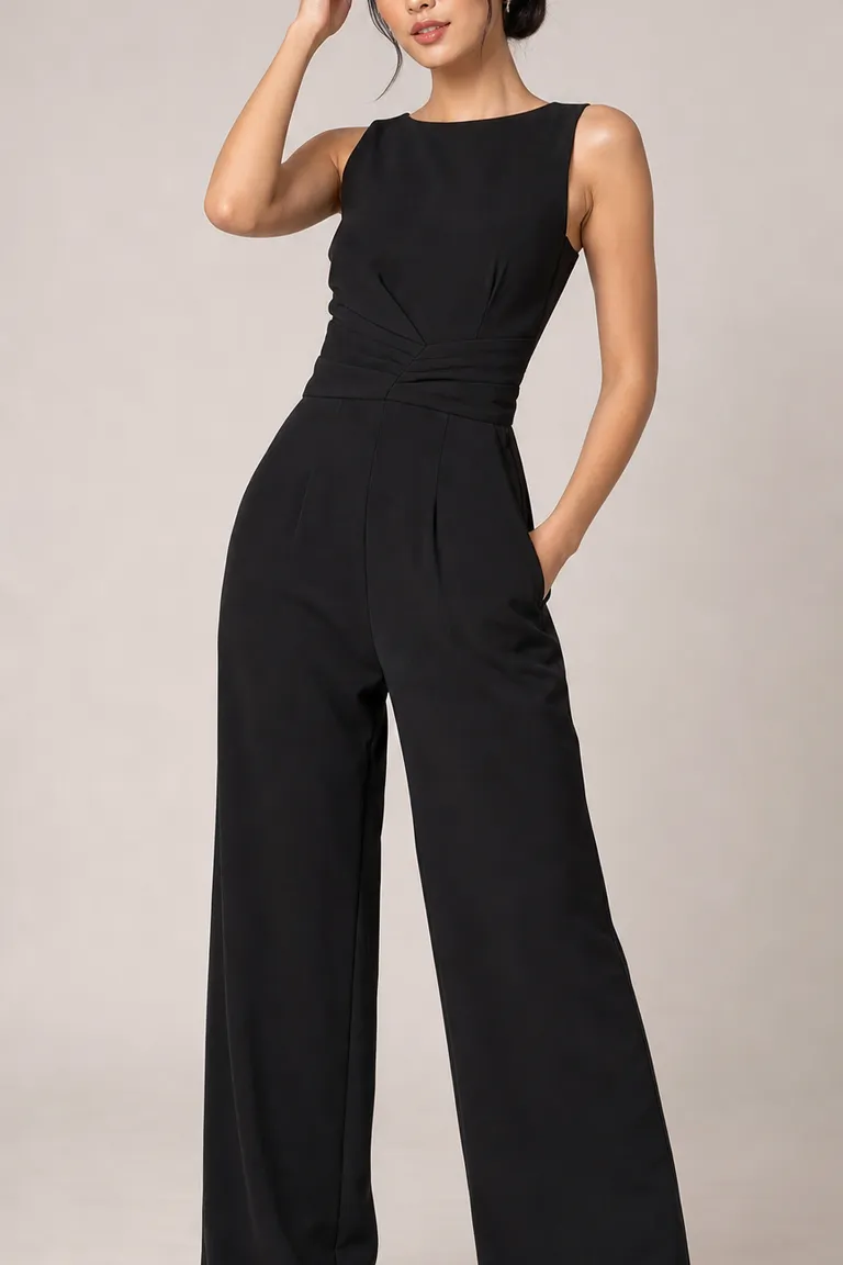 Noir Crepe Jumpsuit