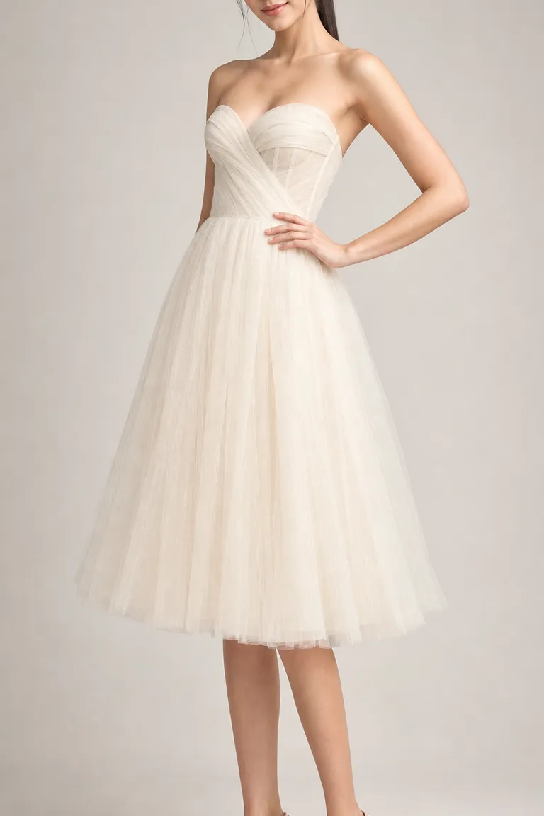 Ivory Tulle Cocktail