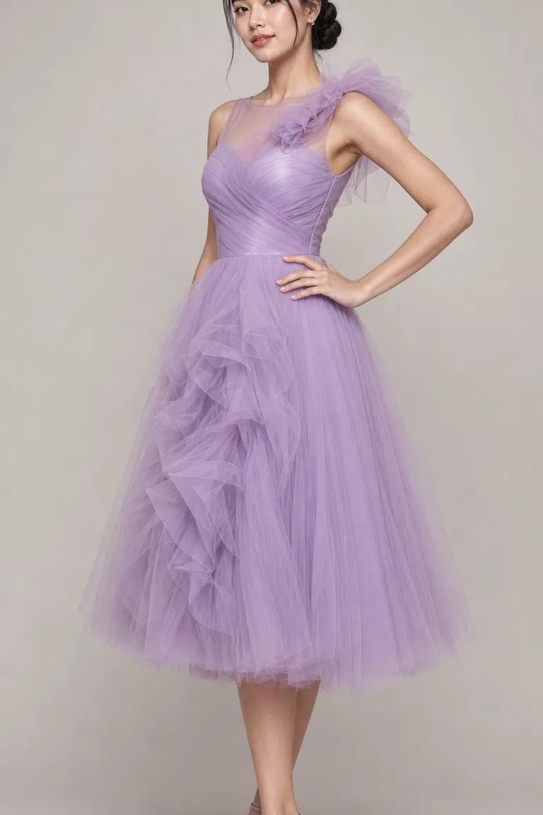 Lilac Tulle Cocktail