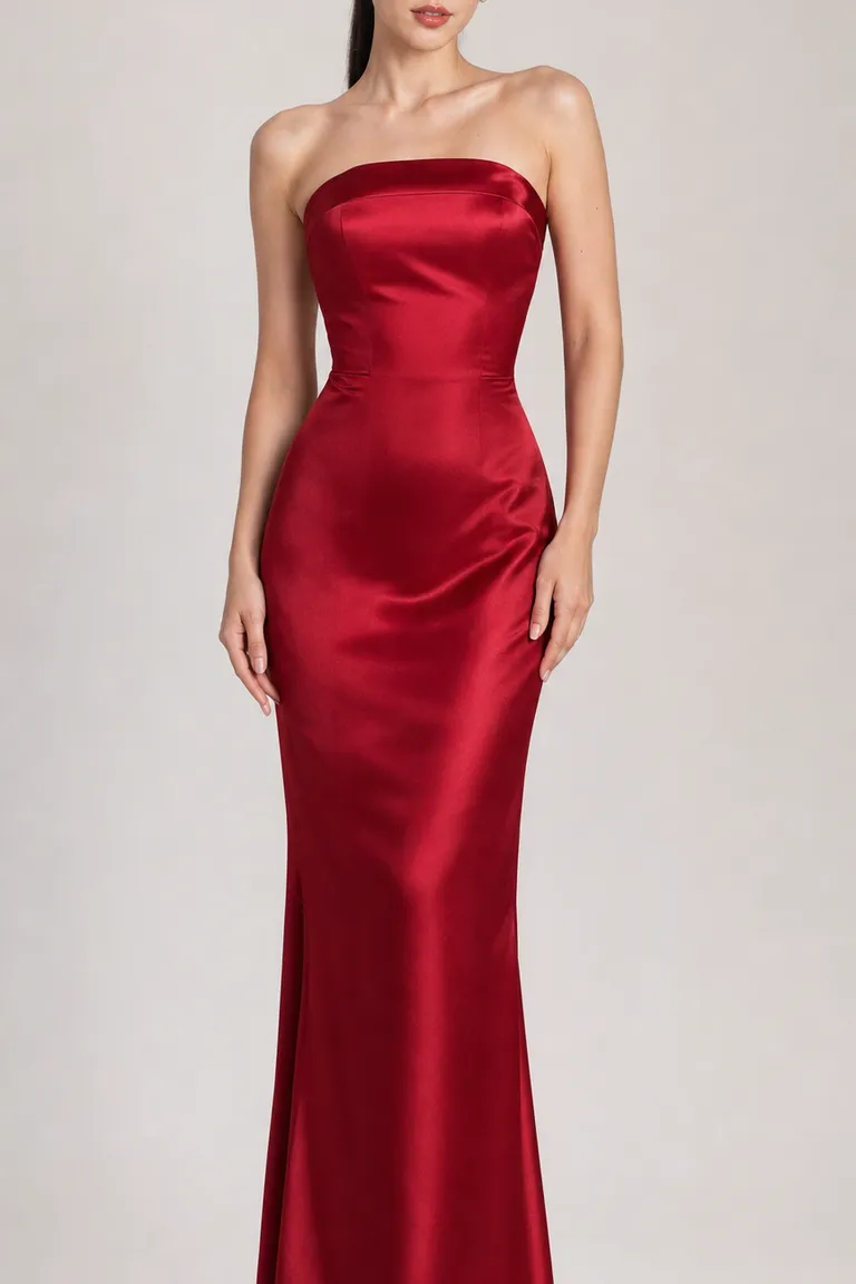 Crimson Satin Column