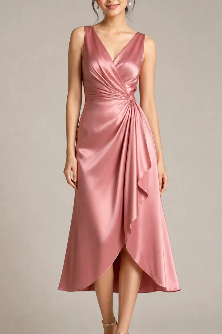 Rose Silk Midi